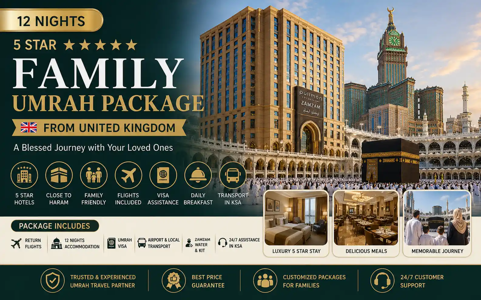 12 nights 5 star Family Umrah Package 1